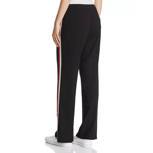 NWT Womens Size 16 16x32 1/2 Calvin Klein Black Snap-Hem Casual Track Pants - Picture 3 of 3